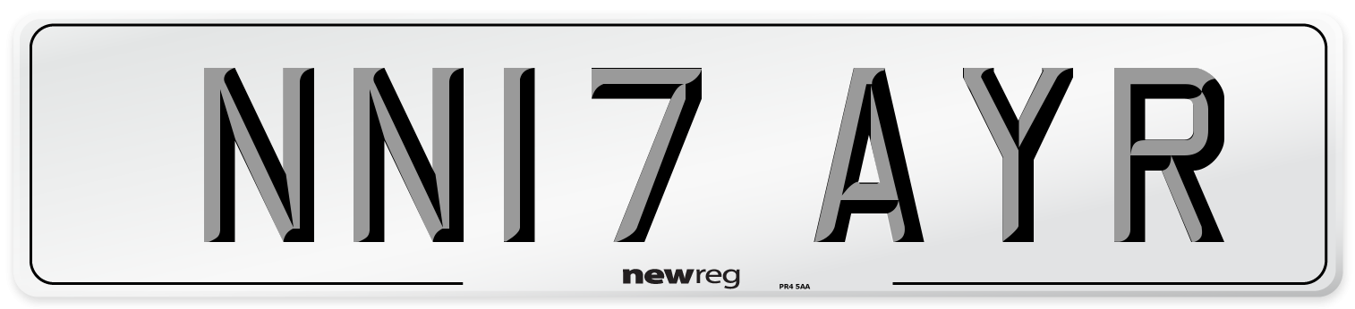 NN17 AYR Number Plate from New Reg
